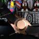 New Copy Rolex Submariner Rose Gold Diamond Watch Black Rubber band (4)_th.jpg